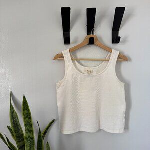 Madewell Boxy Crop Tank in Lighthouse